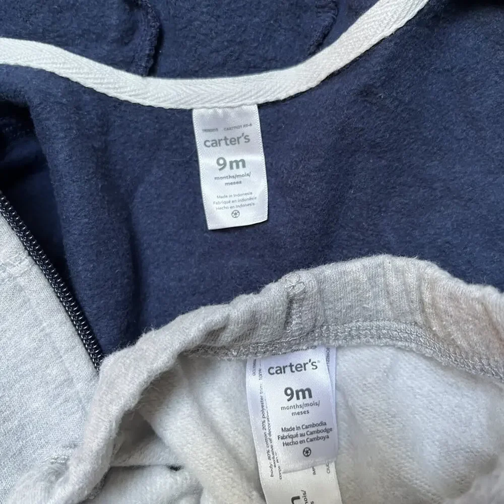 Carter's Two Piece Sweatsuit Outfit 9m